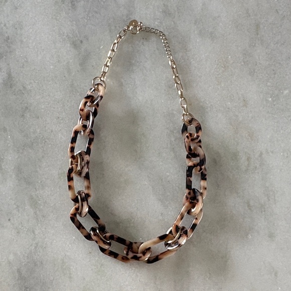 LOFT Jewelry - LOFT Leopard Patterned Necklace with Gold Chain